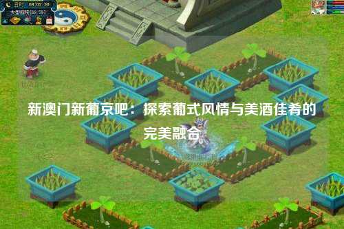 新澳门新葡京吧：探索葡式风情与美酒佳肴的完美融合