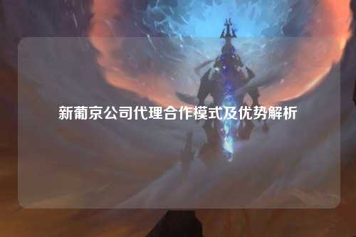 新葡京公司代理合作模式及优势解析