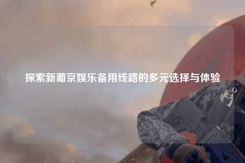 探索新葡京娱乐备用线路的多元选择与体验