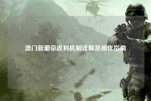 澳门新葡京返利机制详解及操作指南