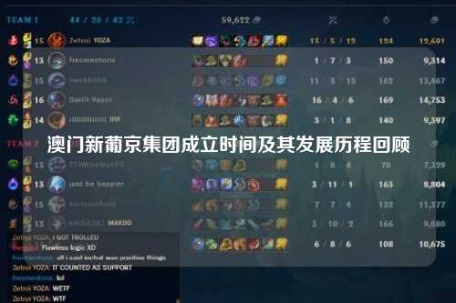 澳门新葡京集团成立时间及其发展历程回顾