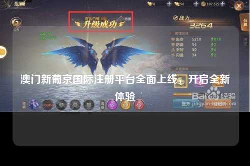 澳门新葡京国际注册平台全面上线，开启全新体验