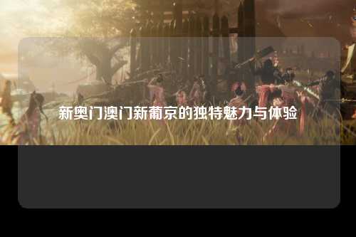 新奥门澳门新葡京的独特魅力与体验