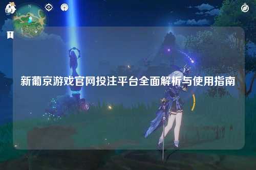 新葡京游戏官网投注平台全面解析与使用指南