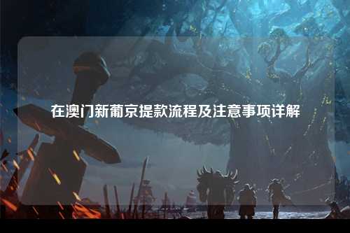 在澳门新葡京提款流程及注意事项详解