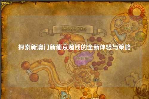 探索新澳门新葡京赌钱的全新体验与策略