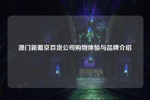 澳门新葡京百货公司购物体验与品牌介绍