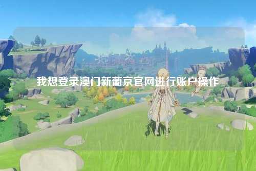 我想登录澳门新葡京官网进行账户操作