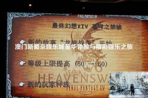 澳门新葡京娱乐城奢华体验与精彩娱乐之旅