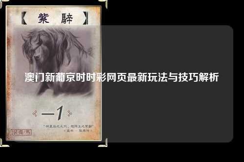 澳门新葡京时时彩网页最新玩法与技巧解析