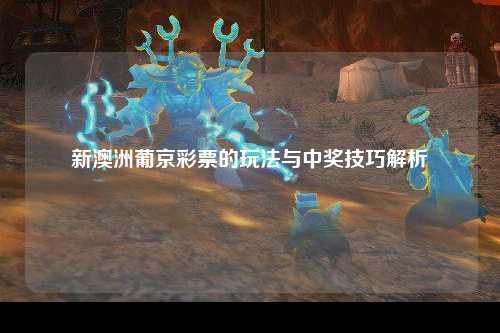 新澳洲葡京彩票的玩法与中奖技巧解析
