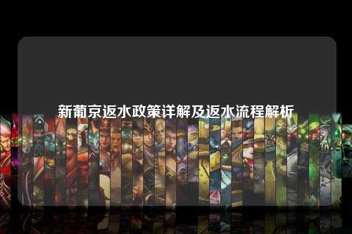 新葡京返水政策详解及返水流程解析