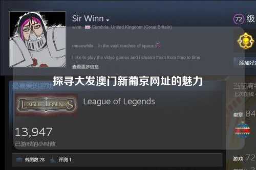 探寻大发澳门新葡京网址的魅力