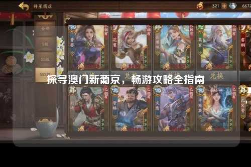 探寻澳门新葡京，畅游攻略全指南