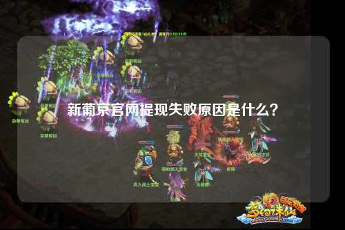 新葡京官网提现失败原因是什么？