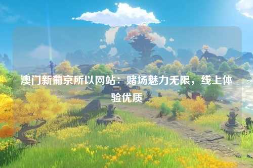 澳门新葡京所以网站：赌场魅力无限，线上体验优质